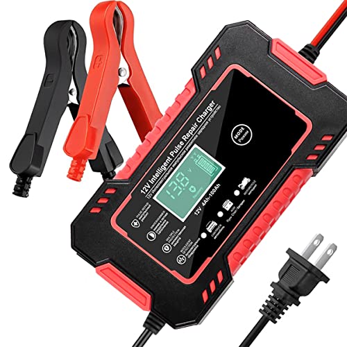 Car Battery Charger, 12V-6A Automatic Battery Charger/Maintainer