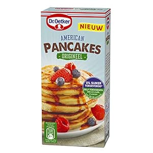 Dr. Oetker American Pancakes Origineel, luchtige pannenkoeken mix voor 14 stuks (multipack 6 x 300 gr)
