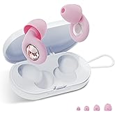 Ear Plugs for Sleeping Noise Cancelling -32dB, Reusable Silicone Earplugs for Noise Reduction, hearing protection silicone ea