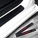 For Honda Accord Door Sill Protector Reflective 4D Carbon Fiber Sticker Door Entry Guard Door Sill Scuff Plate Stickers Auto Accessories 4Pcs Red
