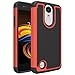 For LG Aristo Case, LG Phoenix 3 Case, LG Fortune Case, LG Rebel 2 LTE Case, LG Risio 2 Case, LG K8 2017 Case, OEAGO [Shockproof] Hybrid Dual Layer Defender Protective Case Cover (Red)
