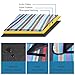 Large Picnic Blanket Waterproof Padded, Camping Mat Striped Ground Sheet for Beach Hiking Grass Travel Outdoor Blanket
