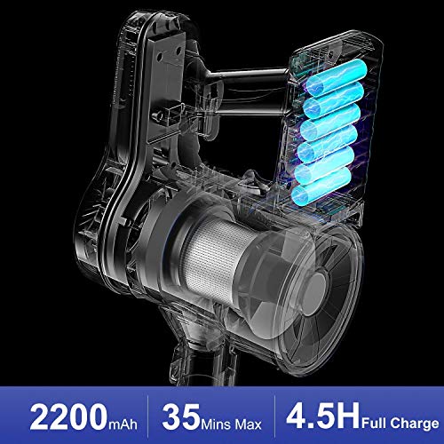 APOSEN Cordless Vacuum Cleaner, Upgraded Powerful Suction 4 in 1 Stick Vacuum Cleaner 35min