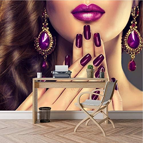 3d壁の3d壁リビングルーム3dネイルビューティーサロンアート壁紙壁画ロール壁紙