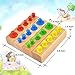 GEDIAO Montessori Materials Cylinder Blocks Wooden Socket Montessori Toys Colorful Education Toys Kid Baby Birthday Gift