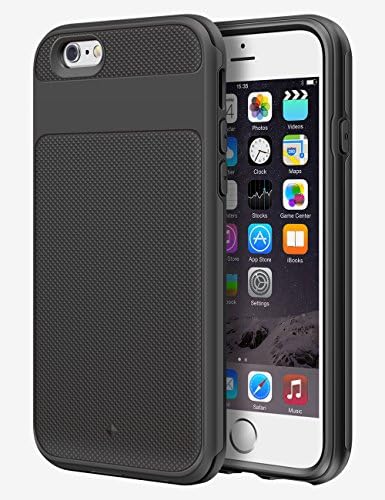 iPhone 6S Case, CoolV - | Hybrid Armor | Dual-Layer | Rugged PC + TPU | Premium Slim Shock-Proof Protective Case Ultimate TPU Bumper + [Scratch Resistant] For Apple iPhone 6S/6 (Black)