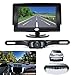 Backup Camera and Monitor Kit for Car, GerTong Universal Waterproof Rear View License Plate Car Backup Camera with 4.3 Inches LCD Monitor