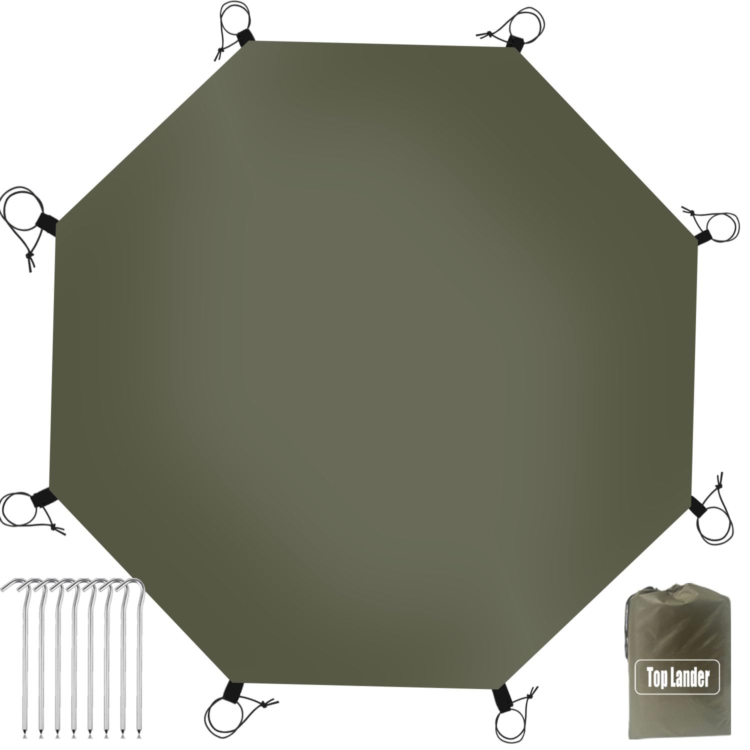 Multi-Purpose Camping Tarp with Waterproof Ground Sheets Mat Portable Tent Carpet for Hiking Outdoor Picnic