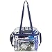 Eastsport Clear NFL Stadium Approved Tote, Navy Blue