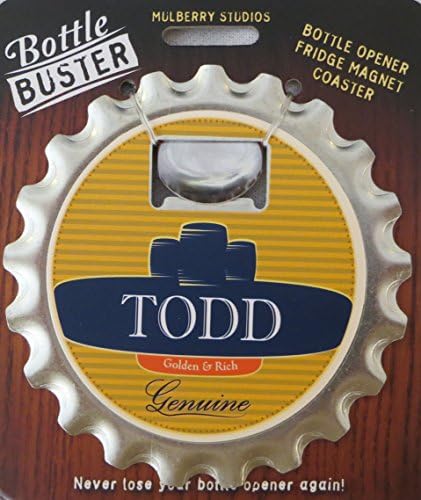 Mulberry Studio Bottle Opener Fridge Magnet Coaster All in One - Todd