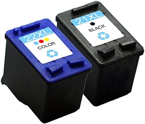 AOODOO Remanufactured HP 21XL 22XL Ink Cartridge (1 Black 1 Tri-Color )