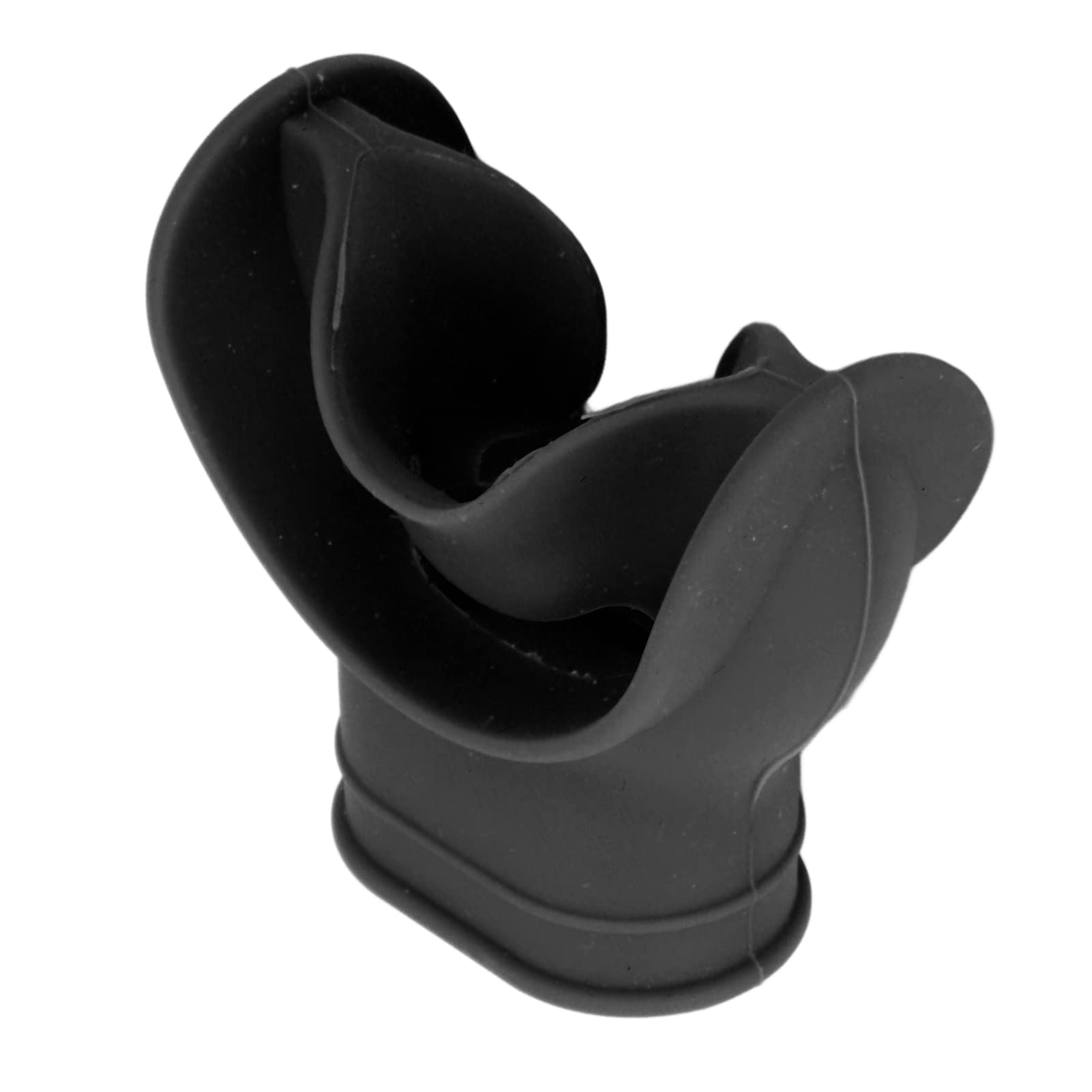 AMONIDA Dive Regulator Mouthpiece, Universal Odor Scuba Mouthpiece Replacement for Diving (Black)