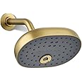 KOHLER 26290-2MB Statement Three-Function SHOWERHEAD, Maximum Spray Performance with Mode Selector Buttons, Vibrant Brushed Moderne Brass, 2.5 GPM