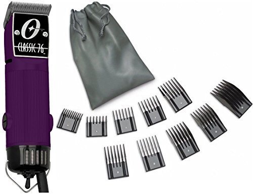 New Oster Classic 76 Purple Color Limited Edition Hair Clipper+10 PC Comb Set