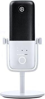Elgato Wave:3 White USB Condenser Microphone for Streaming Podcast Gaming