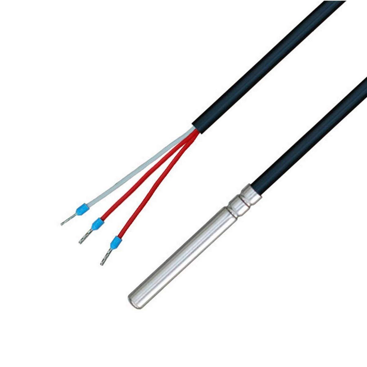 iOVEO 035HP01301 - PT100 - Temperature probe with PVC line up to 105°C, 3 lines, temperature sensor, memory sensor, 1 meter