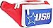 USA Fanny Pack for 4th of July - Flag Waist Bag Crossbody | American Flag Bum Bag for Men's Outfits | Halloween Waist Pack