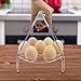 Instant Pot Accessories Set-Fits 5,6,8Qt Instapot Pressure Cooker, Includes Steamer Basket, Egg Rack, Clip Clamp, Silicone Glove Stainless Steel Pack of 4