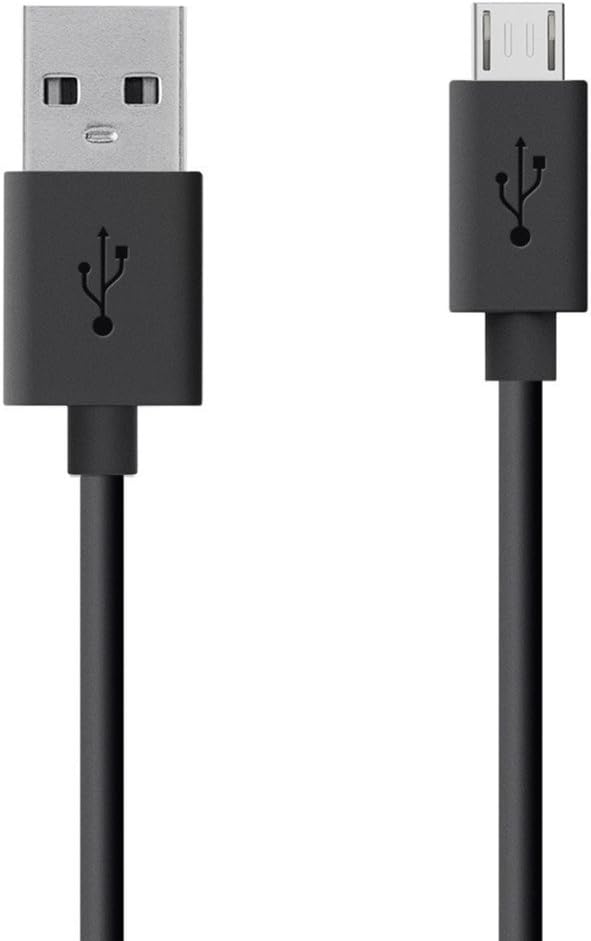 ShopsGoods V8 Micro USB Data Sync Charging Cable for Moto G5S Plus, Power Bank, Bluetooth Earphones, Tablet PC Android Smartphone (1M,2.4A, Black)