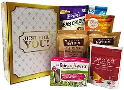 Happy birthday gluten free snack gift box variety bundle includes Halfpops Popcorn, Habanero Chile and other treats
