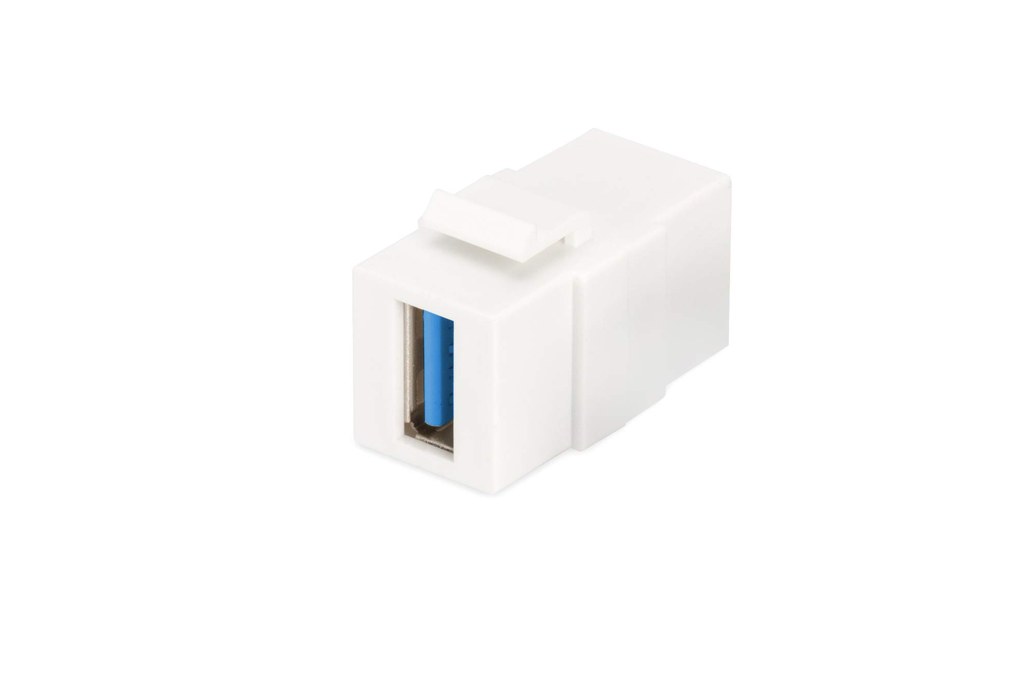 DIGITUS DN-93404 – Keystone Module USB 3.0 – For Network Socket & Patch Panel – Pure White (RAL 9003)