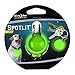 Nite Ize SpotLit Clip-On LED Light with Carabiner, Weather Resistant, Round Package, Lime