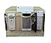 RosyLife Bedside Storage Organizer/Beside Caddy/Table Cabinet Storage Organizer for Tablet Magazine Phone Remotes - All Within Arms Reach (Khaki)