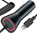 Apple iPhone 7 5 5S 6 6S 6+ 6S+ New Lightning Rapid Car Charger - 6 Foot Coiled Cord 5v / 2.1 Amp MFI Ceritified