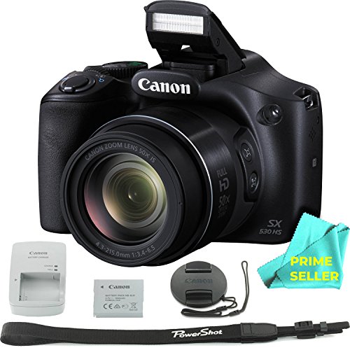 Canon PowerShot SX530 Digital Camera w/ 50x Optical Zoom - Wi-Fi & NFC Enabled (Black)