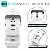 MoKo Fitbit Charge 2 Band, Soft Silicone Adjustable Replacement Sport Strap Band for 2016 Fitbit Charge 2 Heart Rate + Fitness Wristband, Wrist Length 5.70