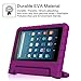 Fintie Case for All-New Amazon Fire HD 8 (6th Gen 2016 release), [Kiddie Series] Shock Proof Light Weight Convertible Handle Stand Cover Kids Friendly for Fire HD 8 Tablet (2016 6th Gen Only), Purple