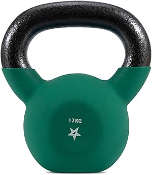 Yes4All 2-20 kg Cast Iron Kettlebell with Neoprene Coating, Multicoloured Kettlebells, Swing Dumbbell, Single