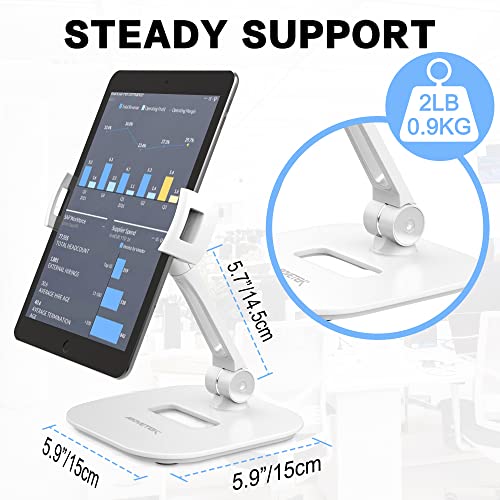 AboveTEK Tablet Stand Holder, Stylish Aluminum iPad Stands, Foldable