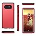 Galaxy Note 8 Case, WeLoveCase 3-in-1 Shockproof Heavy Duty Drop Protection Protective Cover Slim Rugged Hybrid Case with Soft Bumper Corner Cushion Design for Samsung Galaxy Note 8 - Red