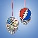 Kurt Adler 3.25" Resin Grateful Dead Skull Ornament 2/asstd.