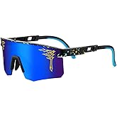 ACEXPNM Two Sizes Baseball Sunglasses For Adults and Youth Boys Girls Kids UV400 Men Women Outdoor Sports Sun Glasses