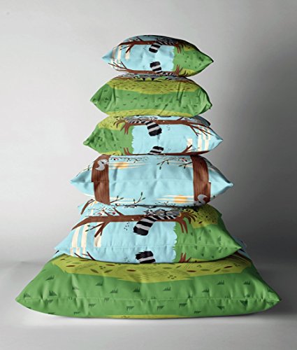 image for iotaillustration Raccoons Playing Bassoons - throw pillow/cushion cove
