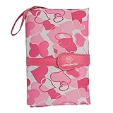Portable Baby Diaper Clutch Changing Pad Station - Stain-resistant & Waterproof with Wipeable Interior - Complete Travel System with Storage Pockets for Diapers & Wipes