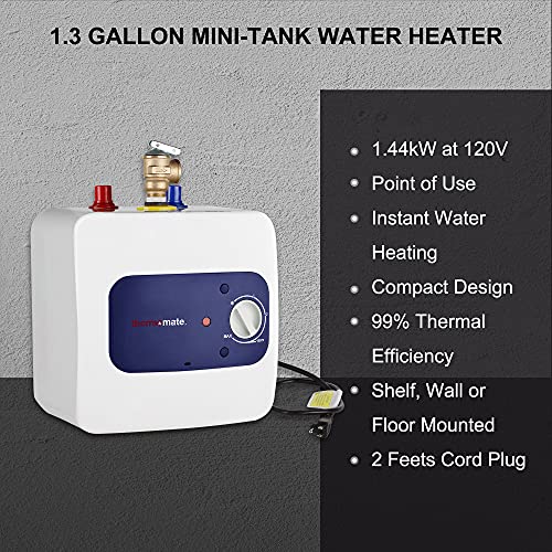thermomate Mini Tank Electric Water Heater ES150 1.3 Gallons Point of