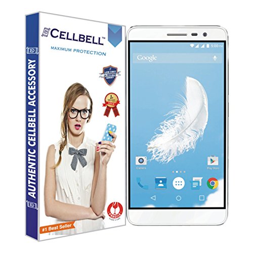 CELLBELL Shatterproof, Glossy-Finish Screen Protector for Lava Iris Fuel F1 - Transparent