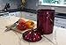 Red Metallic Stainless Steel Kitchen Compost Bin, 1.3 Gallon, with Charcoal Filter Lid – Cedar Grove