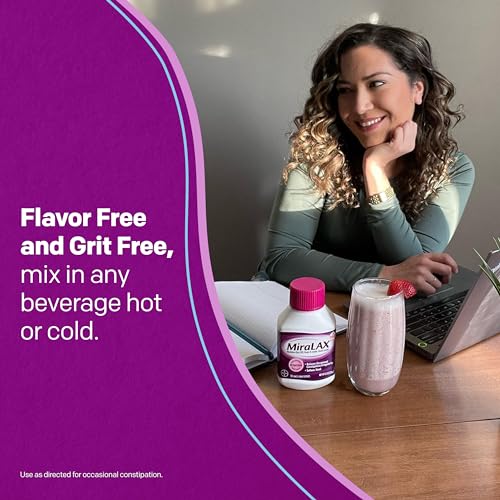 MiraLAX Gentle Constipation Relief Laxative Powder with Stirrer, Stool