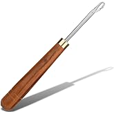 Giwrmu Latch Hook Tool, Straight Wooden Latch Hooks (Type 1) | Hair Crochet Hook, Rug Hook, Latch Hook Crochet Needle for Micro Braids, Hair Extension and Carpet Craft
