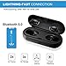 Levin True Wireless Earbuds Bluetooth 5.0 Headphones - Earbuds Earphones, Deep Bass HiFi 3D Stereo Sound with 16H Playtime, Physical Noise Reduction, Portable Charging Case and Built-in Mic