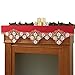 Poinsettias Elegant Christmas Mantel Scarf Decoration