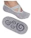Lupo Women's Essential No Slip Crossover Yoga Pilates Barre Socks