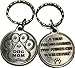 RecoveryChip Dog Mom - A True Friend Leaves Paw Prints On Your Heart Keychain Pewter Color