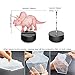 3D Night Light Dinosaur Triceratops 3D Lamp Optical Illusion Nightlights Touch Switch Bedside Lamp 7 Colors Changing LED Lamps Birthday Gifts for Girls Kids Children Boys Adults (N01 Triceratops)