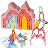 Grimm’s Coral Reef Wooden Undersea Arches Nature Blocks Nesting Stacking Puzzle Toy