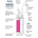 Pura Kiki 9oz/260 ml Stainless Steel Insulated Bottle w/Silicone Straw & Sleeve, 100% Plastic-Free, MadeSafe, 100% Medical-Grade Silicone Straw for Kids, Toddlers, Babies & Infant – Aqua Swirl